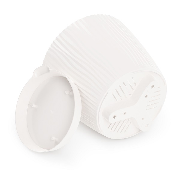 Горшок цв. "Флис" 2л с прикорневым поливом (белый)