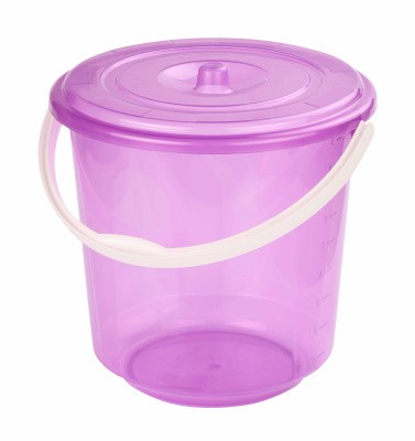 Ведро 10л. с крышкой "Хозяюшка" (микс)