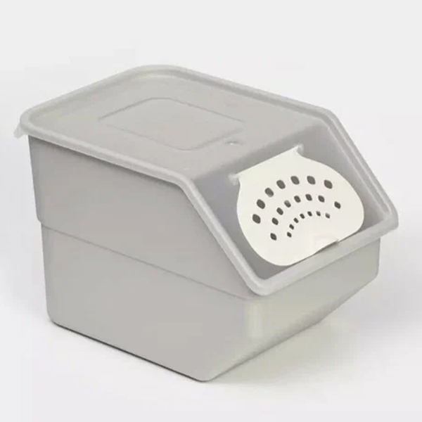 Контейнер для овощей 11,2л (серый)(то)