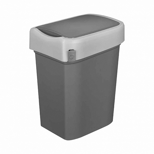 Контейнер для мусора "SMART BIN" 10л (серый)(то)