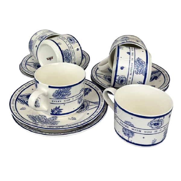 Чайный набор JEWEL Тайный сад 12 предметов (фарфор)