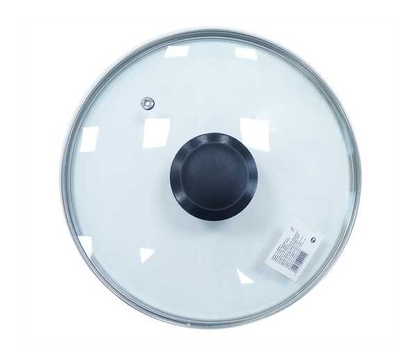 Крышка стеклянная с ручкой d26см