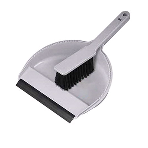 Комплект щетка-сметка "Etna" с совком с кромкой (серый)