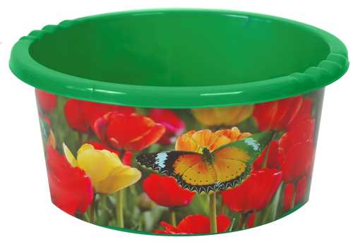 Таз с аппликацией 10л (то)