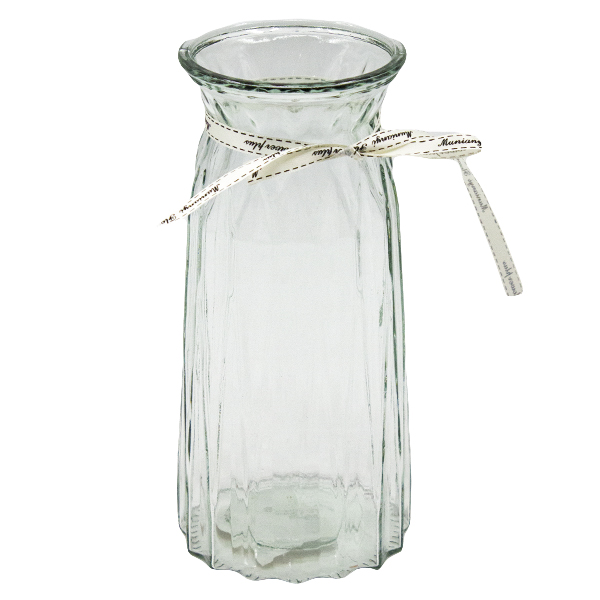 Ваза для цветов стеклянная 25см