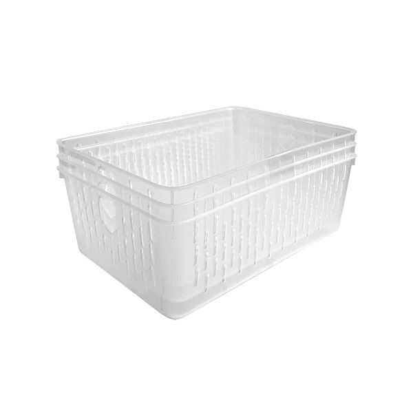 Набор корзинок для хранения 3шт (прозрачный)(то)