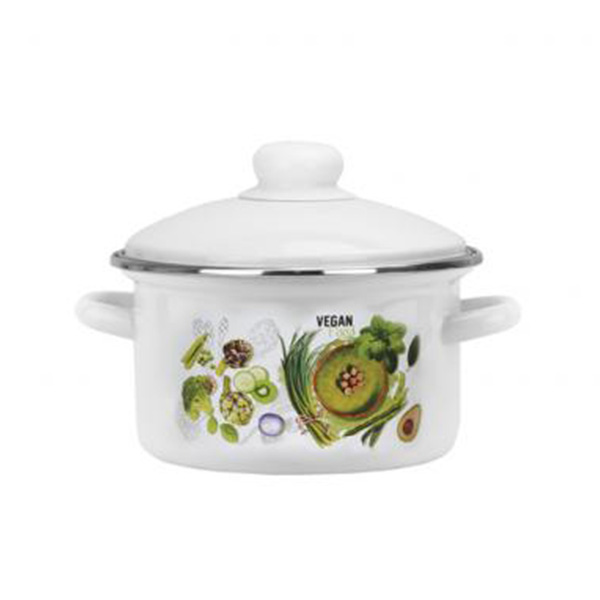 Кастрюля эмал  2,0л   01-1610.1/4М-Веган Эмаль SELECT