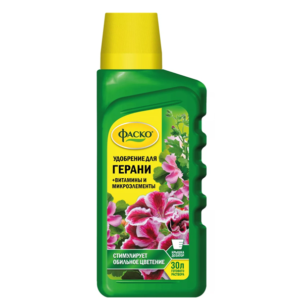 Удобрение жидкое Фаско Цветочное счастье  минеральное для Герани 285 мл