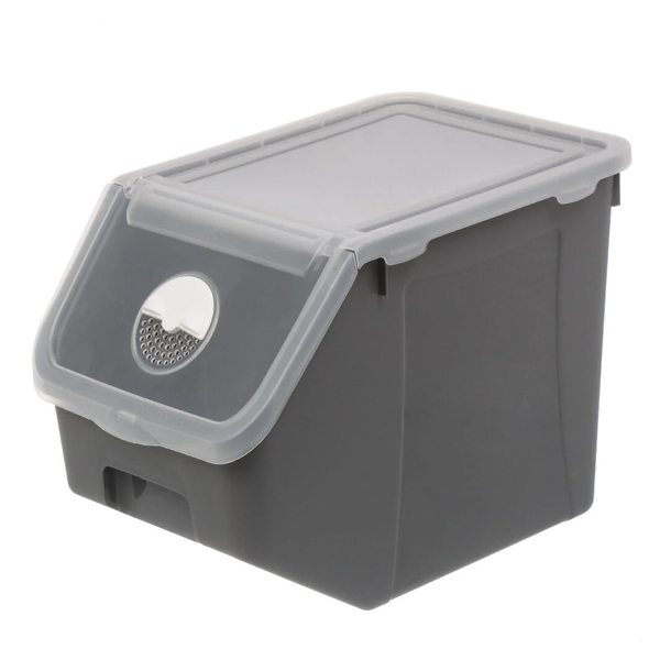 Контейнер для овощей 14л (серый)(то)
