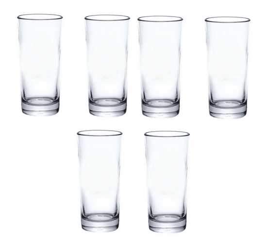 Стакан "Гладкий" 280 мл набор 6шт (высокий)