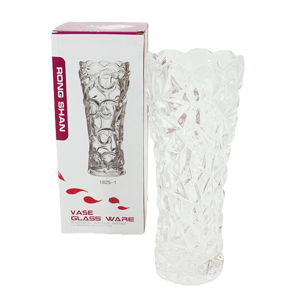 Ваза стеклянная для цветов h-25см