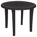 Стол круглый Элластик (шоколадный)
