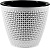 Кашпо Ротанг 3л Белый/Черный d19 h15,8см (КШ-7954)