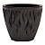 Кашпо Вдохновение 1,6л Антрацит d15.5 h15.5см 