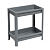 Этажерка широкая VIKEA 2-х ярусная (серый) (то)