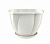 Кашпо Gloria 3л с поддоном (снежно белый)(то)