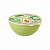Миска с крышкой с декором WAVE 0,85л (зеленый)(то)