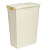 Корзина для белья узкая с крышкой 50л "Береста" (слоновая кость)  (то)