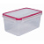 Контейнер для СВЧ 1,5л "ЭКСТРА ЛОК" M (красный) (то)