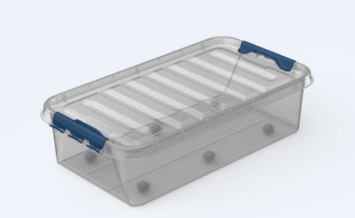 Ящик "ПРОФИ Комфорт" 35л подкроватный с кр. на колесах