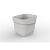 Горшок для цветов фактурный Hills 2,2л (d155, h145,5мм)(молочный)