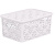 Корзинка "Ромашки" 3л 235х173х105мм с крышкой (белый) (то)