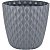 Горшок для цветов Wave D145мм с дренажной сеткой 1,4л вулканический серый