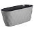 Горшок для цветов "Laurel" 354х152х150мм, 5л с дренажной вставкой (серый)