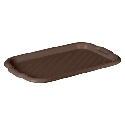Поднос "Verona" прямоугольный 430х275х25мм (темно-коричневый)