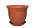Кашпо "Флора" 1,1 л с поддоном (то)