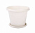 Горшок цветочный "Эконом" 2л  (белый)(то)