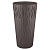 Горшок для цветов Winds D340мм, 40л c дренажной вставкой 18,7л антрацит (то)
