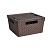 Коробка "Береста" 11л с крышкой квадр.(венге)  (то)