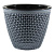 Кашпо Ротанг 2,25л Антрацит d17 h14,5см (КШ-7944)(кор.16)