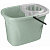 Ведро "Greenland" прямоугольное 8л с отжимом МОП (зеленый флэк)