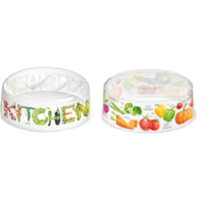 Крышка для СВЧ D246 с декором (бесцветный)