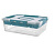 Ящик унив. "GRAND BOX" 390х290х124мм, 10л с замками и вставкой-органайзером голубой (то)