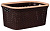 Корзина для белья "Плетёнка" 40л прямоугольная без крышки (то)