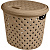 Корзина для белья Rattan 14л шоколадный мокко (то)
