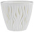 Кашпо Вдохновение 4,5л Белый-белый d21 h18см
