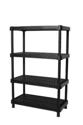 Стеллаж вентилируемый Blocker Expert (90*45)(4 полки)(черный) (то)