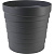 Кашпо "Бархан" с донышком 7,5л Антрацит