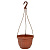 Горшок цветочный подвесной 3,75л коричневый (то)
