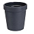 Кашпо Терра 3,57л Антрацит d19 h18,7см