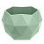 Кашпо Топаз 0,5л (0,45л) Мята d12,3 h10см 