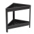 Этажерка угловая VIKEA 2-х ярусная (черный) (то) Этажерка угловая VIKEA 2-х ярусная (черный) (то)