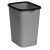 Ведро для мусора с фиксатором 33л "Tandem" (сер.металлик/черный) (то) Ведро для мусора с фиксатором 33л "Tandem" (сер.металлик/черный) (то)