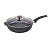 Сковорода 24см АП Гранит с несъемной ручкой и стеклянной крышкой арт.С24701