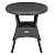 Стол круглый RATTAN Ola Dom 700х700х720мм (антрацит)