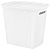 Корзина для белья 60л "VELVET" 450*360*630мм (белый)(то)